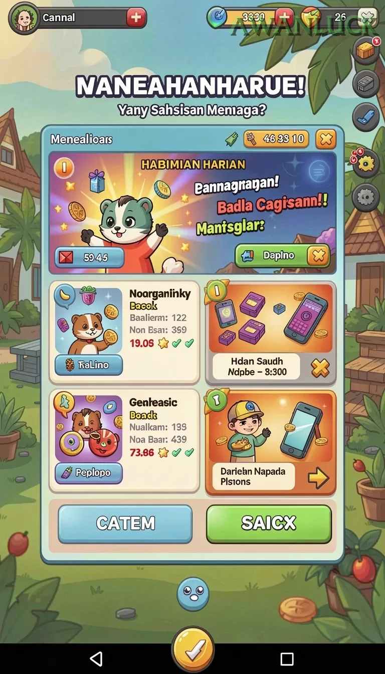 Cuplikan layar MANCINGDUIT — aktivitas