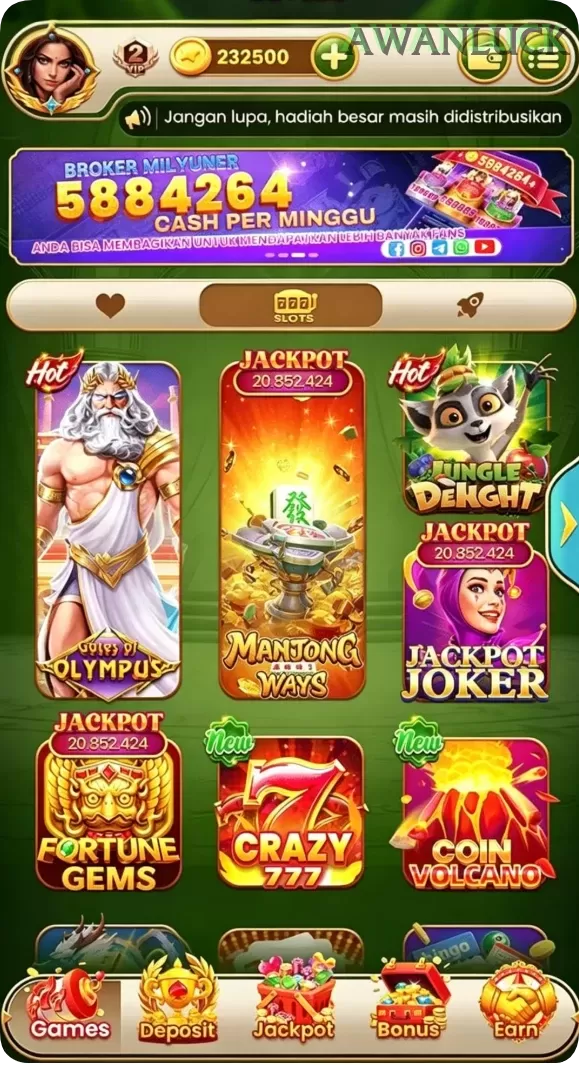 Cuplikan layar RAJAJP188 — menu navigasi